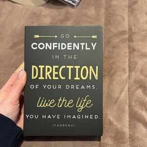 Live the Life Direction Wall Plaque - Black and Gold